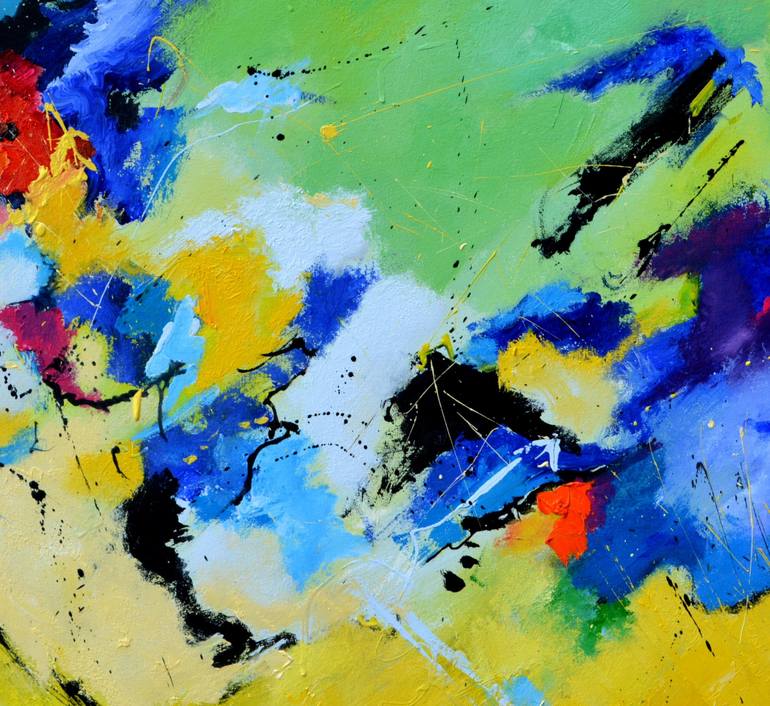 Original Impressionism Abstract Painting by Pol Ledent