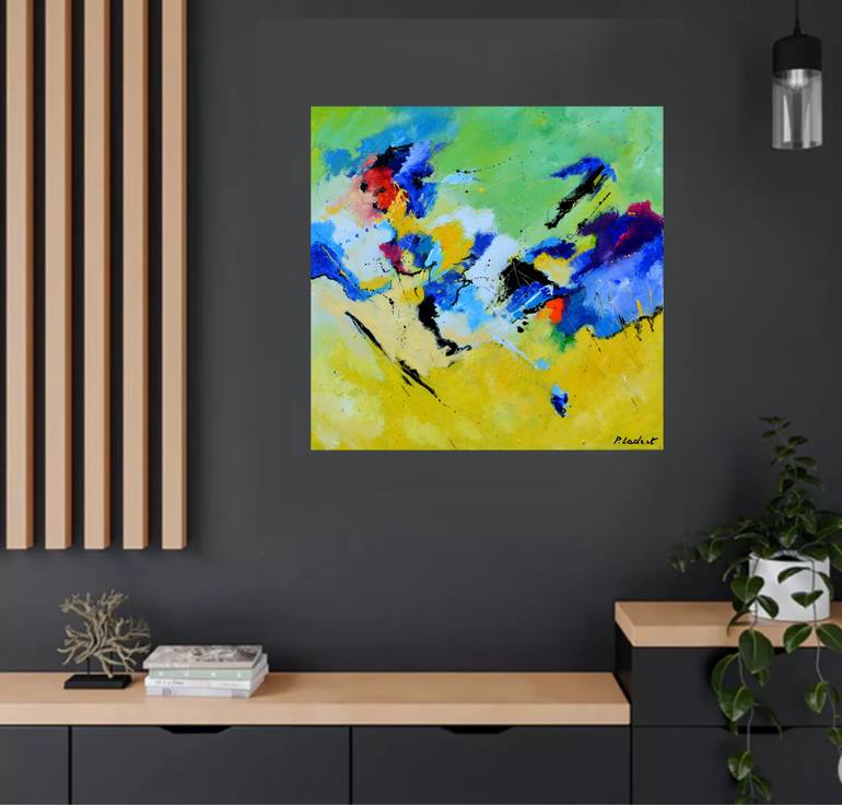 Original Impressionism Abstract Painting by Pol Ledent