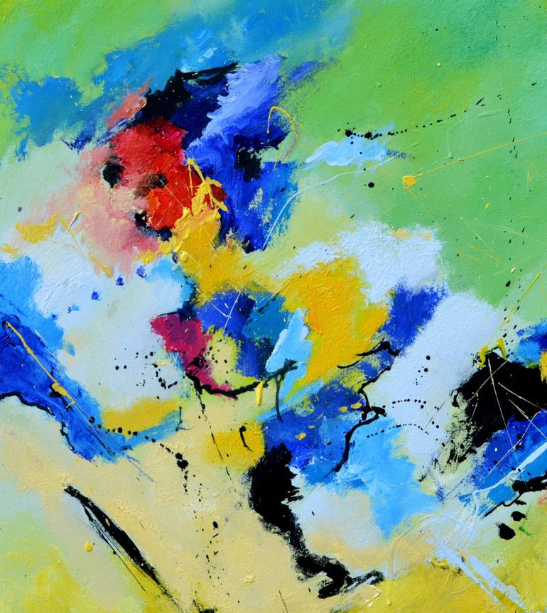 Original Impressionism Abstract Painting by Pol Ledent