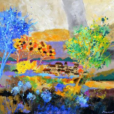 Abstract colourful landscape thumb