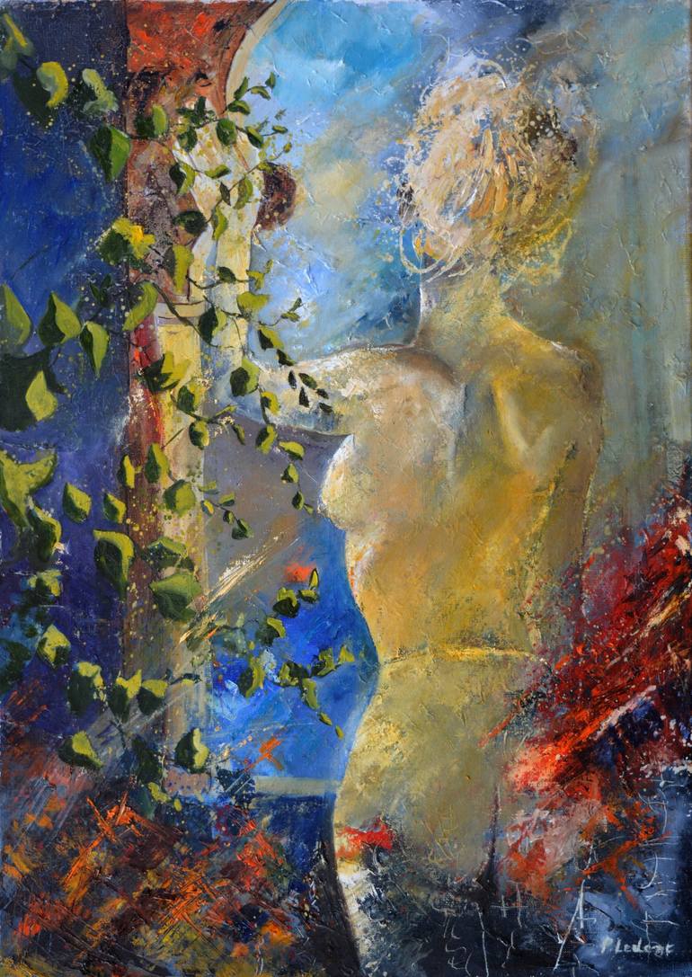 Original Impressionism Erotic Painting by Pol Ledent