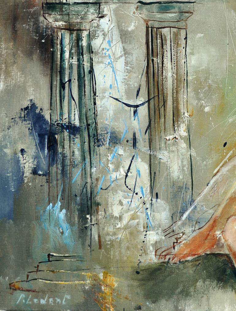 Original Impressionism Erotic Painting by Pol Ledent
