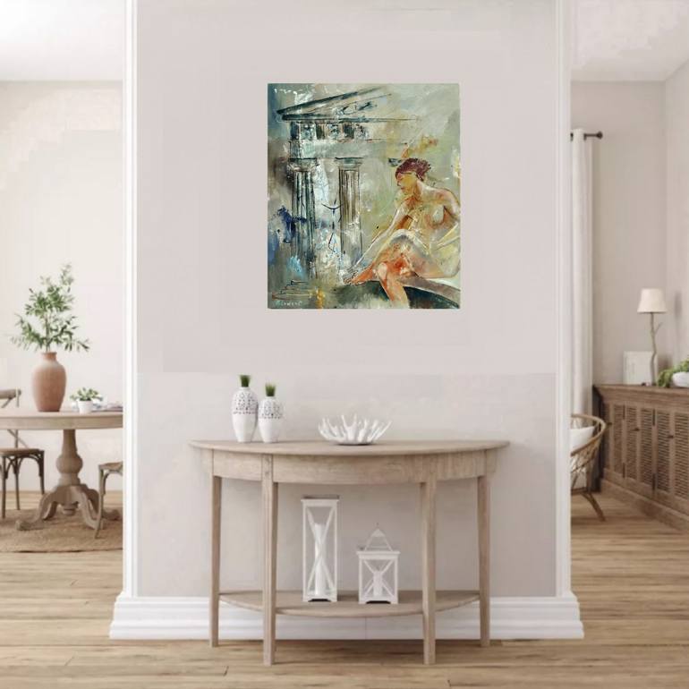 Original Impressionism Erotic Painting by Pol Ledent