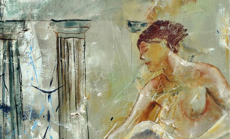 Original Impressionism Erotic Painting by Pol Ledent