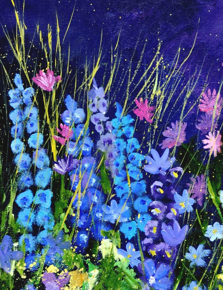 Original Impressionism Botanic Painting by Pol Ledent