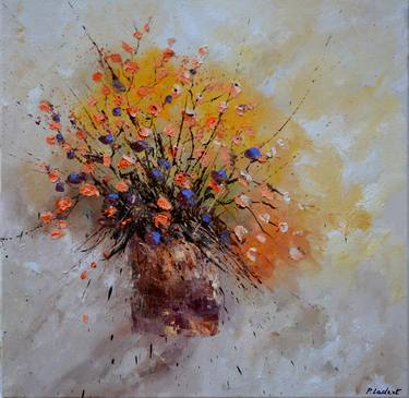 Original Abstract Still Life Paintings by Pol Ledent