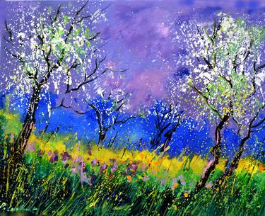 Original Impressionism Seasons Paintings by Pol Ledent