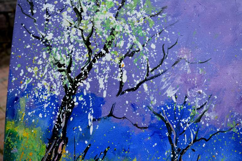 Original Impressionism Seasons Painting by Pol Ledent