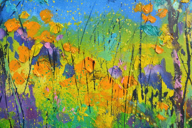 Original Impressionism Botanic Painting by Pol Ledent