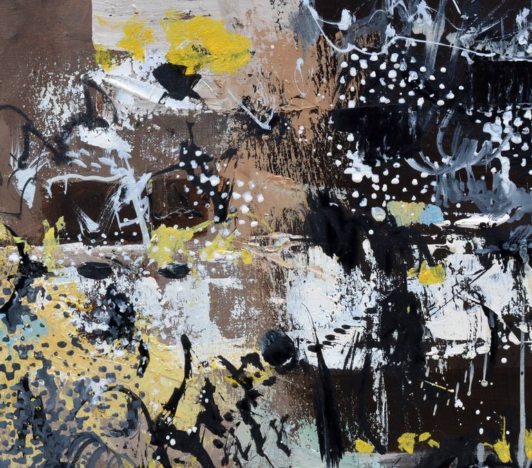 Original Abstract Painting by Pol Ledent