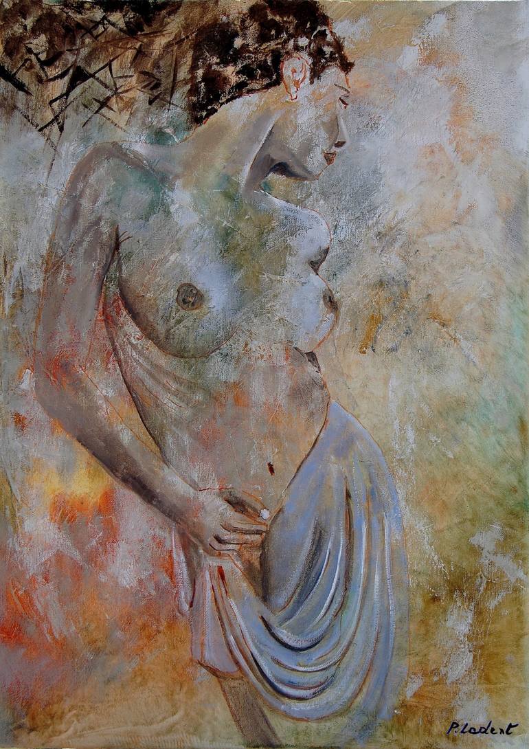 Print of Impressionism Erotic Paintings by Pol Ledent