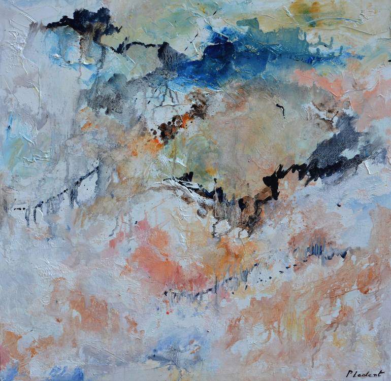 Original Abstract Painting by Pol Ledent