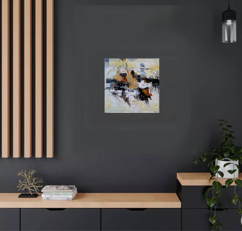 Original Abstract Painting by Pol Ledent