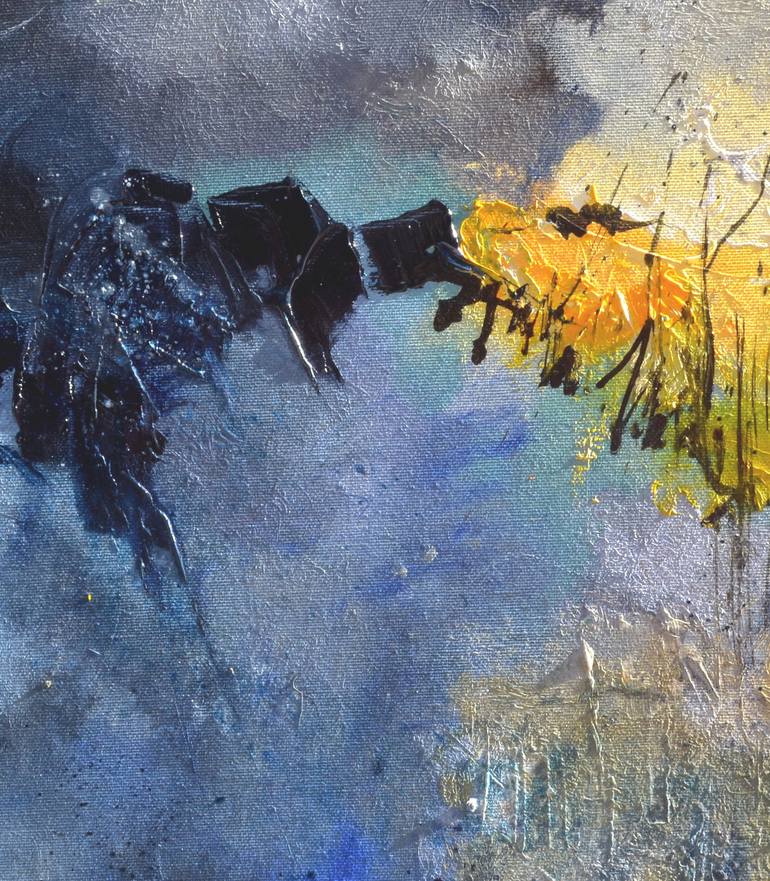 Original Abstract Painting by Pol Ledent