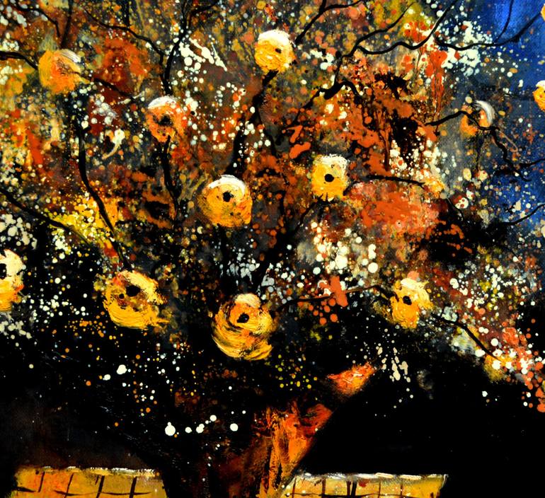 Original Impressionism Still Life Painting by Pol Ledent