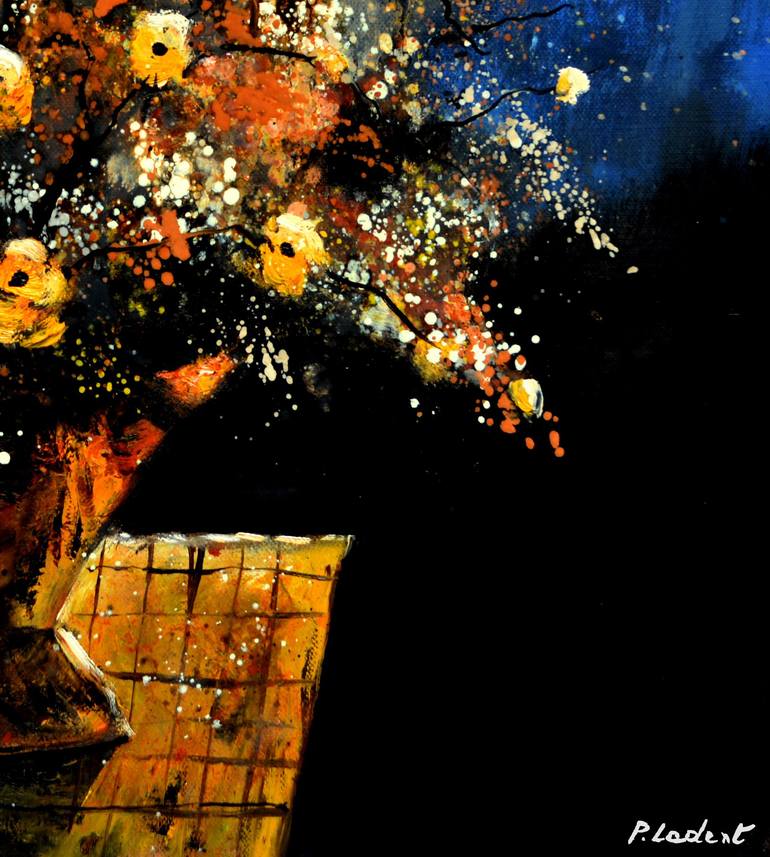 Original Impressionism Still Life Painting by Pol Ledent