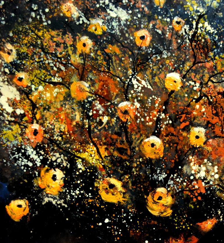 Original Impressionism Still Life Painting by Pol Ledent