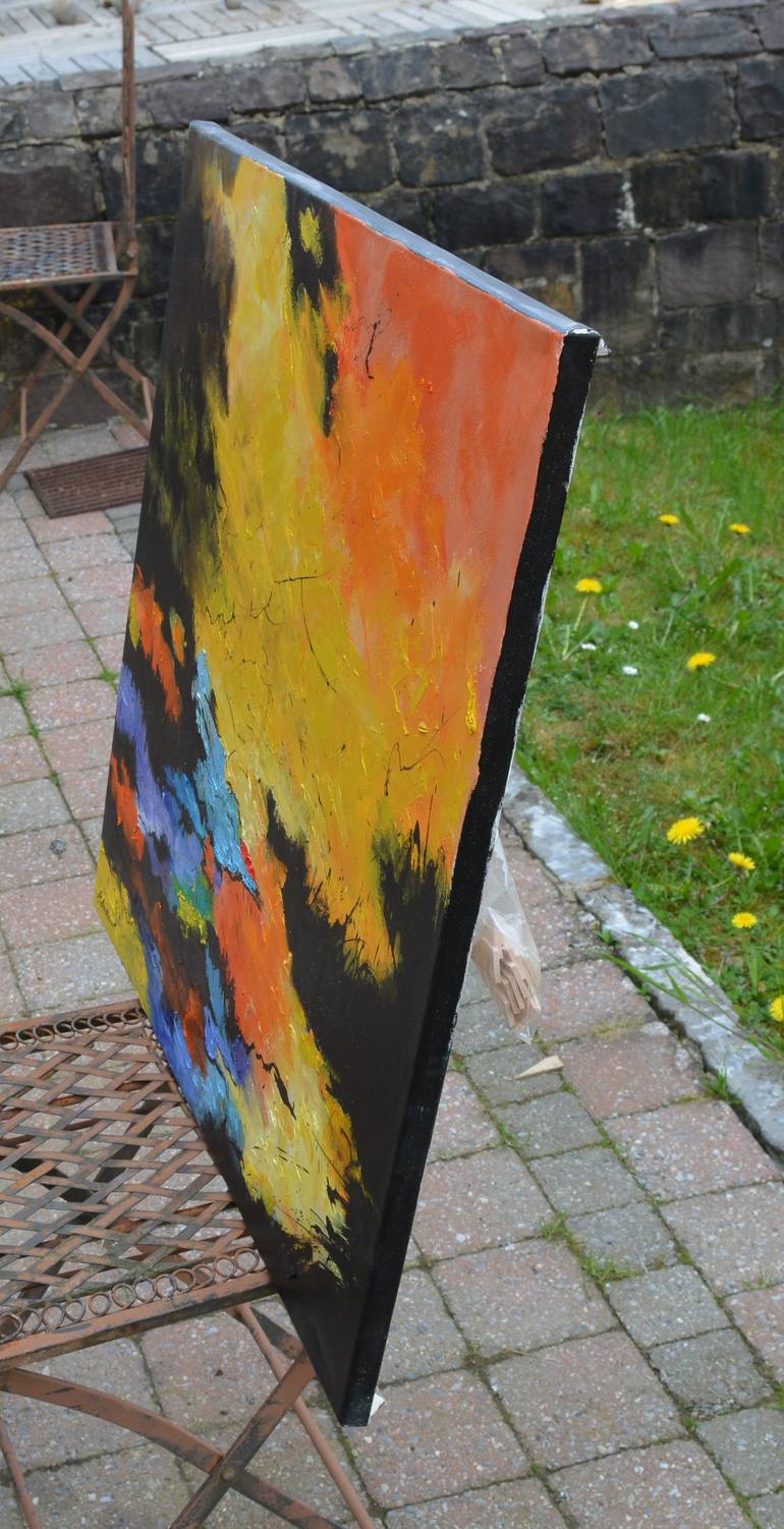 Original Abstract Painting by Pol Ledent