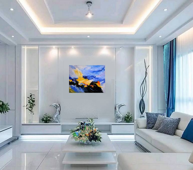 Original Abstract Painting by Pol Ledent