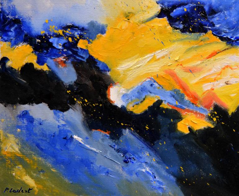 Original Abstract Painting by Pol Ledent