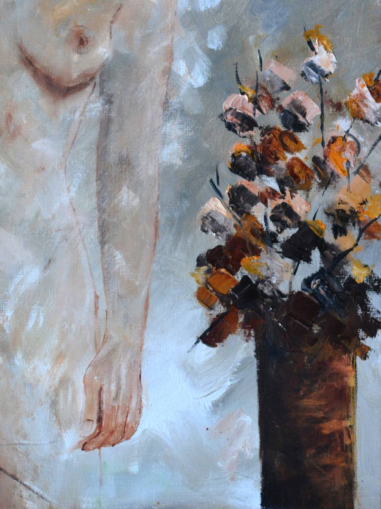 Original Impressionism Erotic Painting by Pol Ledent