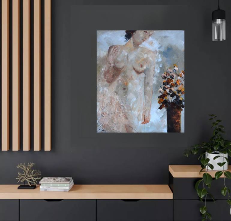 Original Impressionism Erotic Painting by Pol Ledent