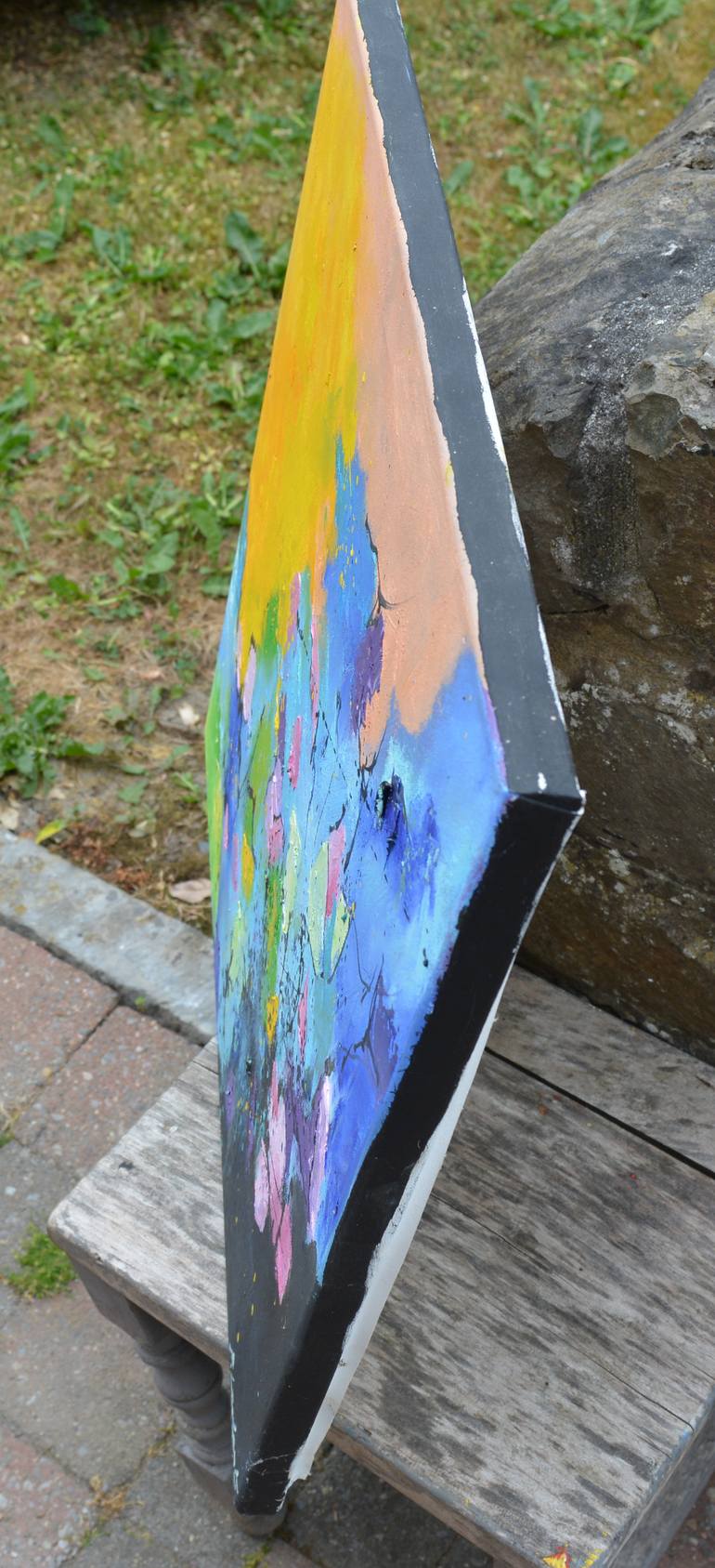 Original Abstract Painting by Pol Ledent