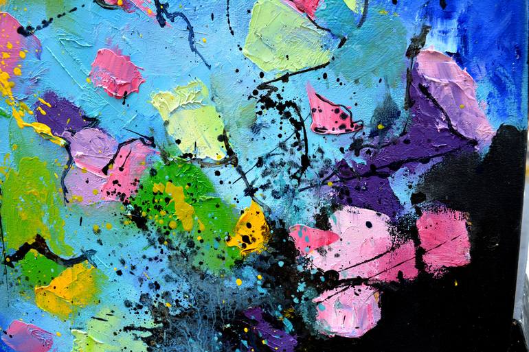 Original Abstract Painting by Pol Ledent