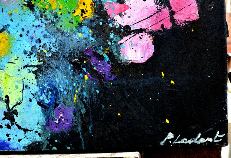 Original Abstract Painting by Pol Ledent