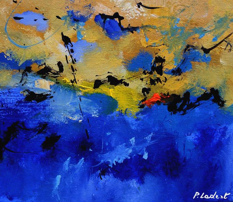 Original Abstract Painting by Pol Ledent