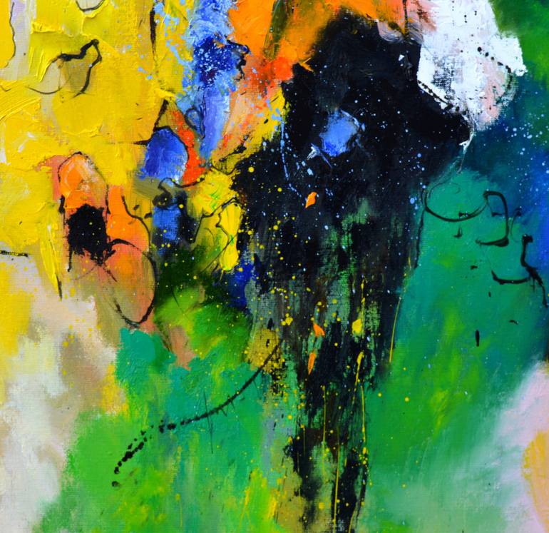 Original Abstract Painting by Pol Ledent