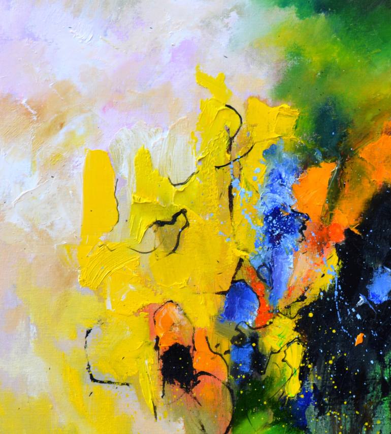 Original Abstract Painting by Pol Ledent