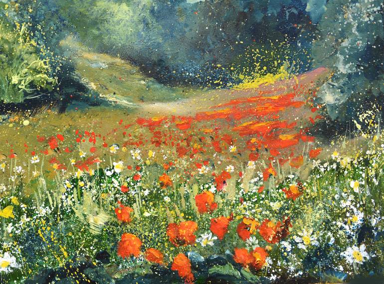 Original Impressionism Landscape Painting by Pol Ledent