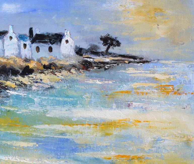 Original Impressionism Seascape Painting by Pol Ledent