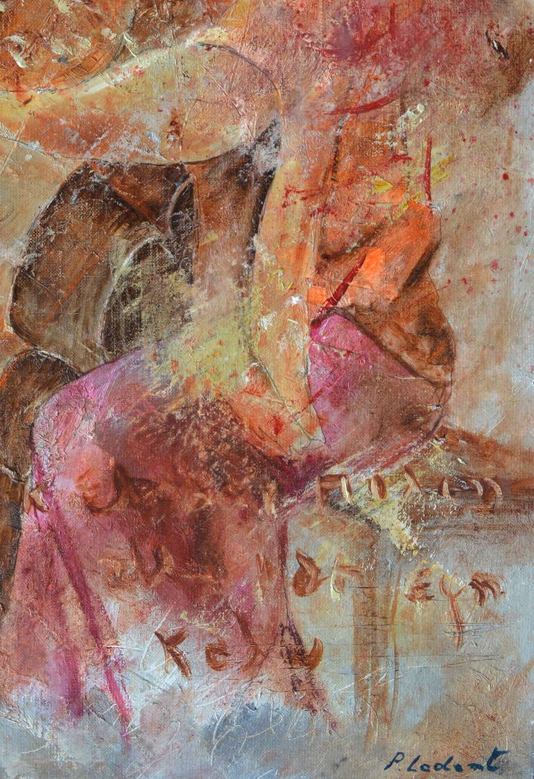 Original Impressionism Erotic Painting by Pol Ledent