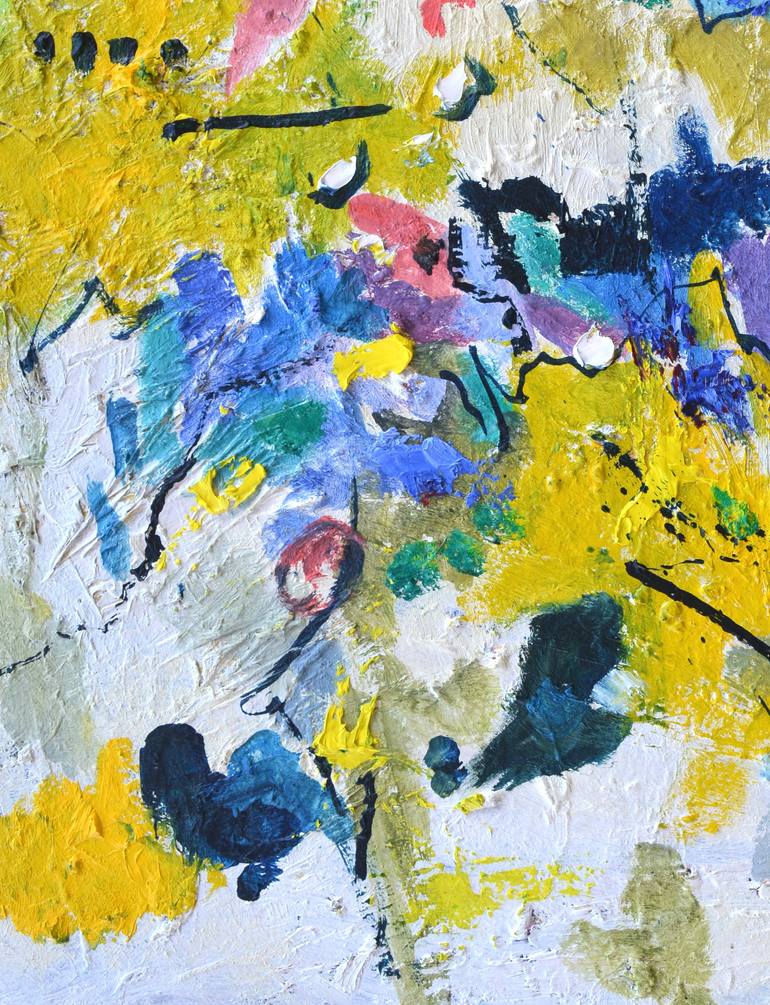 Original Abstract Painting by Pol Ledent