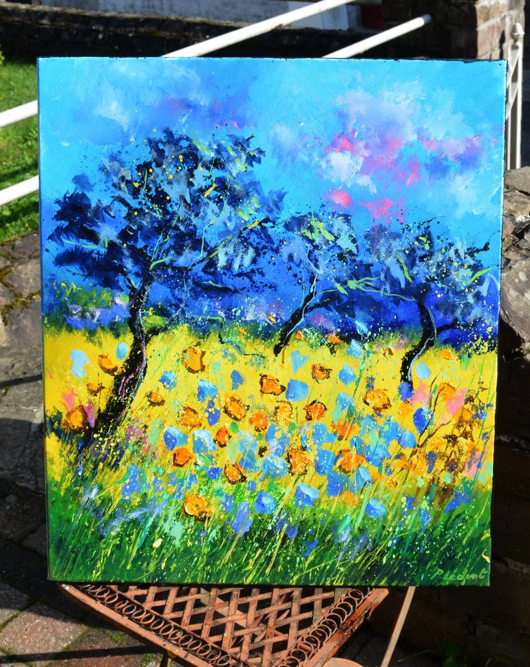 Original Impressionism Landscape Painting by Pol Ledent