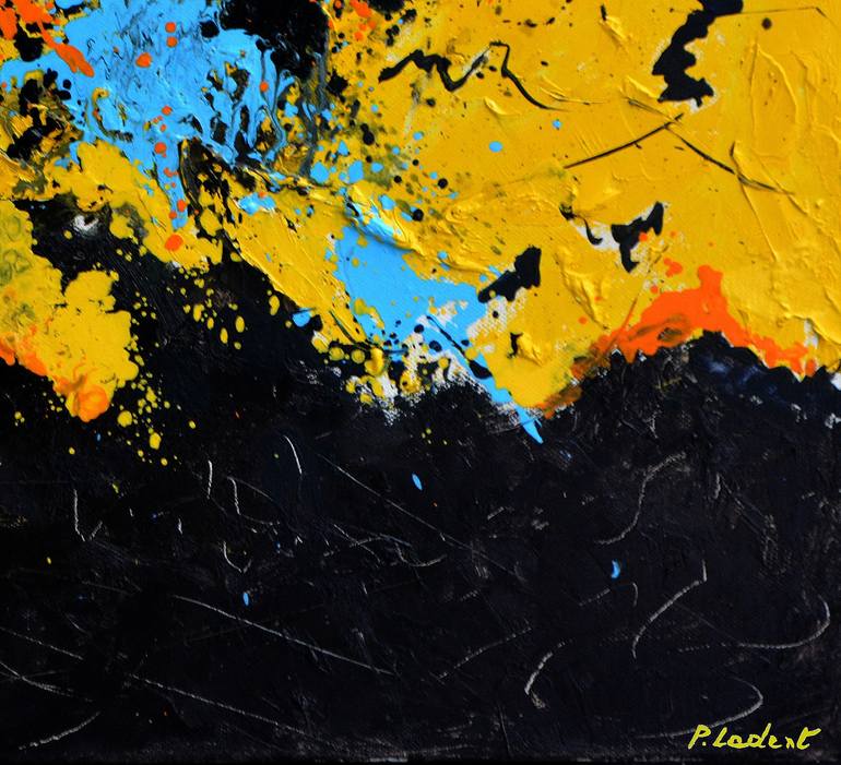 Original Impressionism Abstract Painting by Pol Ledent