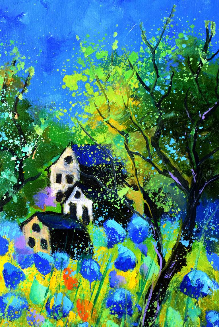 Original Impressionism Landscape Painting by Pol Ledent