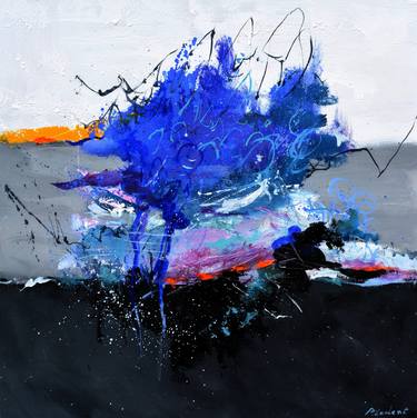 Original Impressionism Abstract Paintings by Pol Ledent