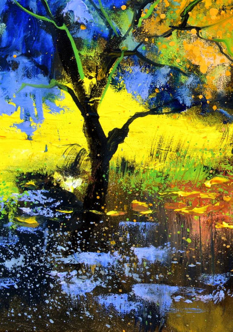Original Impressionism Landscape Painting by Pol Ledent