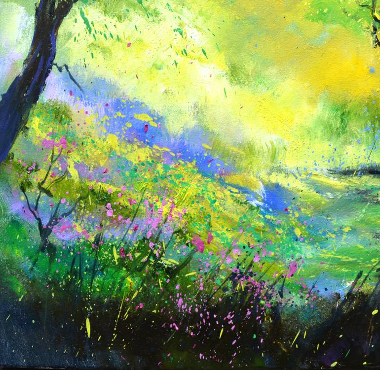 Original Impressionism Landscape Painting by Pol Ledent