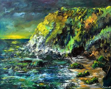 Original Impressionism Seascape Paintings by Pol Ledent