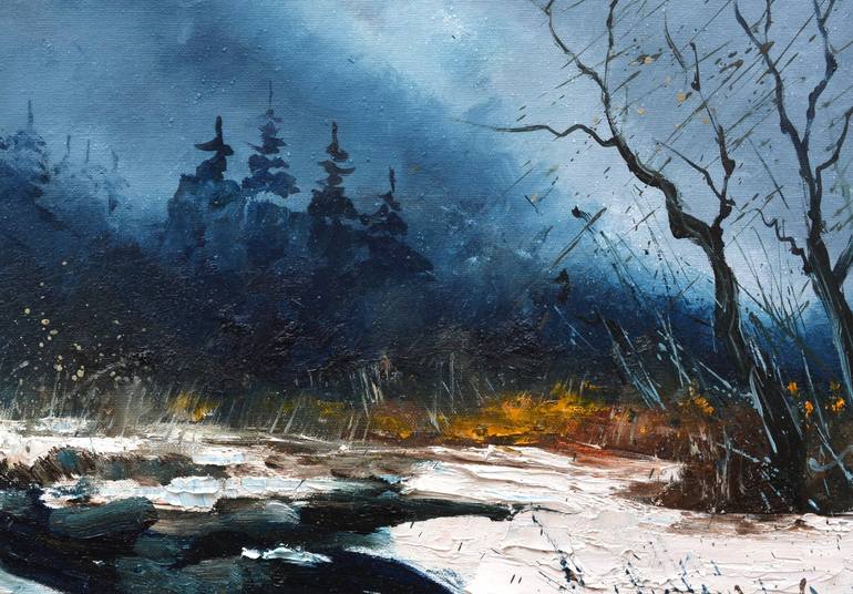 Original Impressionism Landscape Painting by Pol Ledent