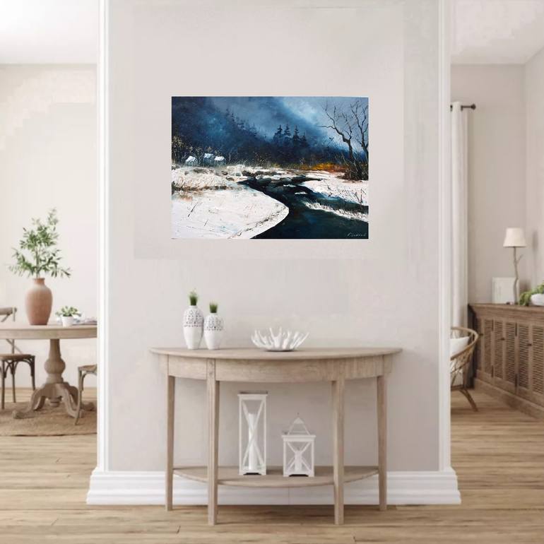 Original Impressionism Landscape Painting by Pol Ledent