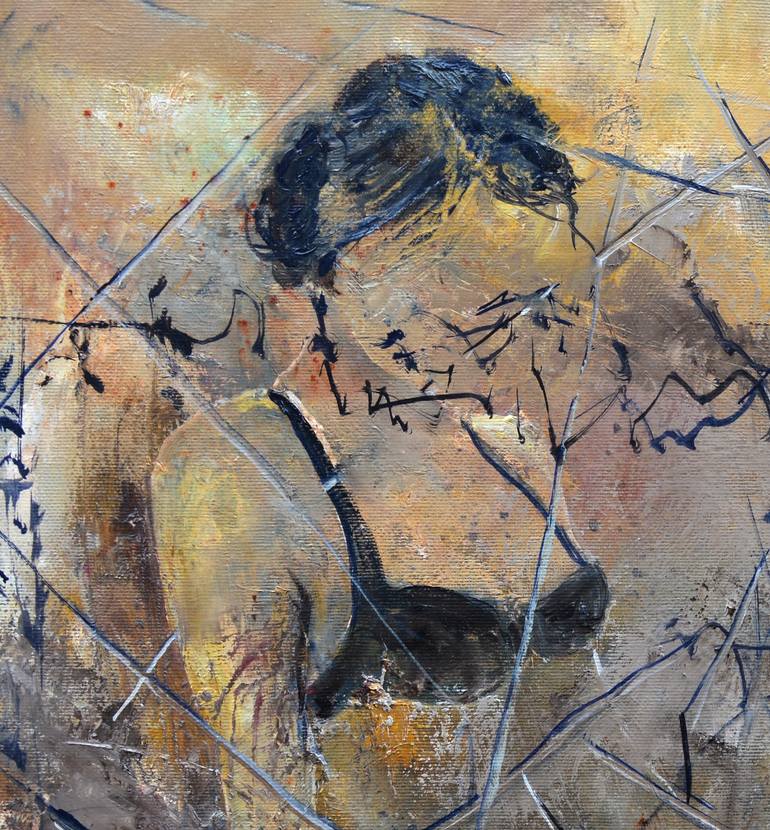 Original Impressionism Erotic Painting by Pol Ledent