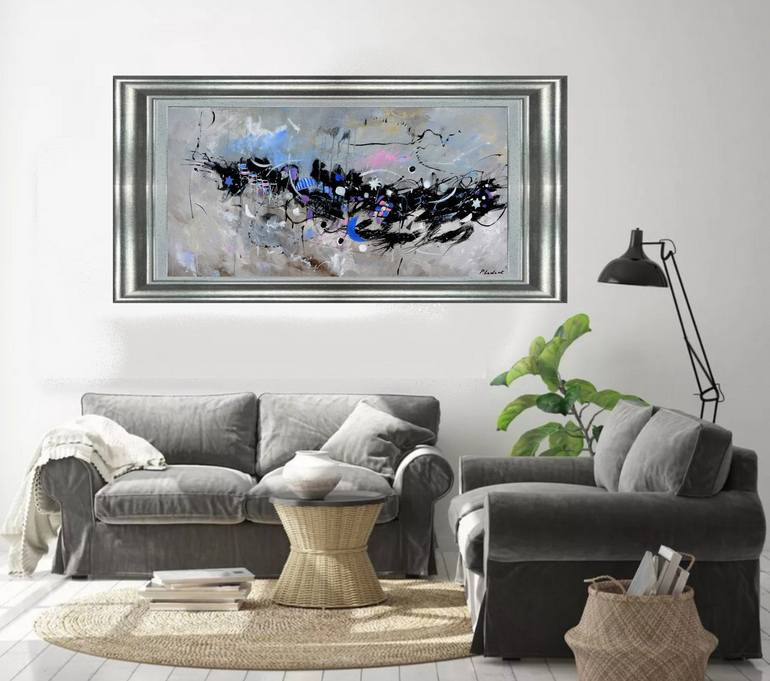 Original Abstract Painting by Pol Ledent