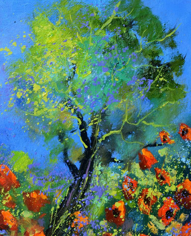 Original Impressionism Botanic Painting by Pol Ledent