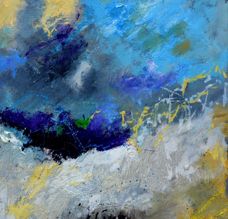 Original Abstract Painting by Pol Ledent