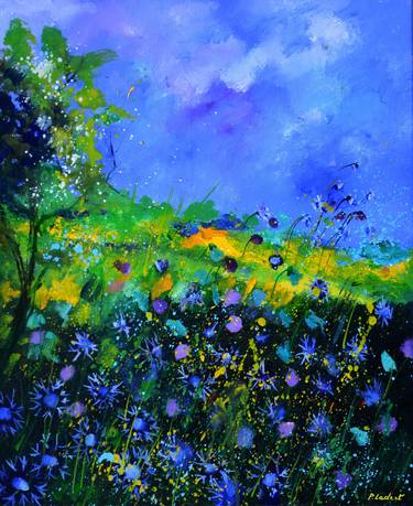 Saatchi Art Artist Pol Ledent; Paintings, “Blue flowers” #art